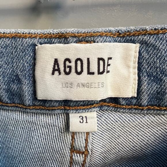 AGOLDE Wilder Straight Leg Mid Rise Jeans Size 31 - Picture 4 of 6